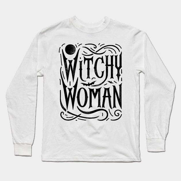 Witchy Woman Long Sleeve T-Shirt by Tshirt Samurai